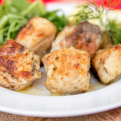Шашлык из рыбы / Сом
